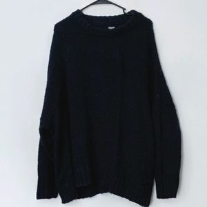 Aerie oversized navy blue sweater